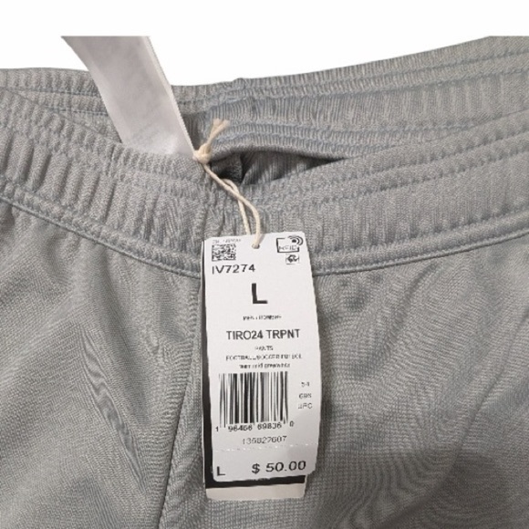 Adidas Men's Gray and White Joggers - Picture 3 of 3